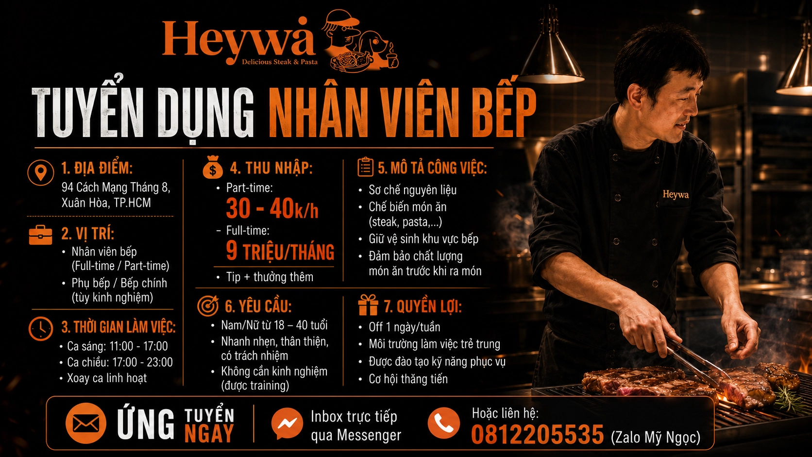 Heywa – Delicious Steak & Pasta